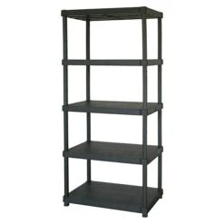 Regalux Kunststoffregal XL 60 X 90 X 187 Cm, Traglast: 90 Kg/Boden