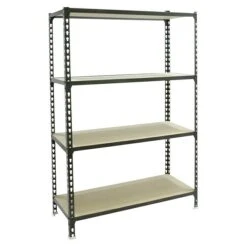 Simonrack Maderclick Metallregal Mega Plus L X B X H: 30 X 120 X 150 Cm, Traglast: 150 Kg/Boden, Anzahl Böden: 4 Stk., Stecken, Anthrazitgrau
