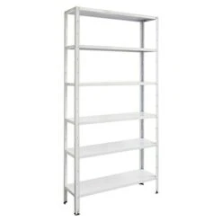 Regalux Aktenregal Office 100 30 X 100 X 209 Cm, Traglast: 60 Kg/Boden, Weiß