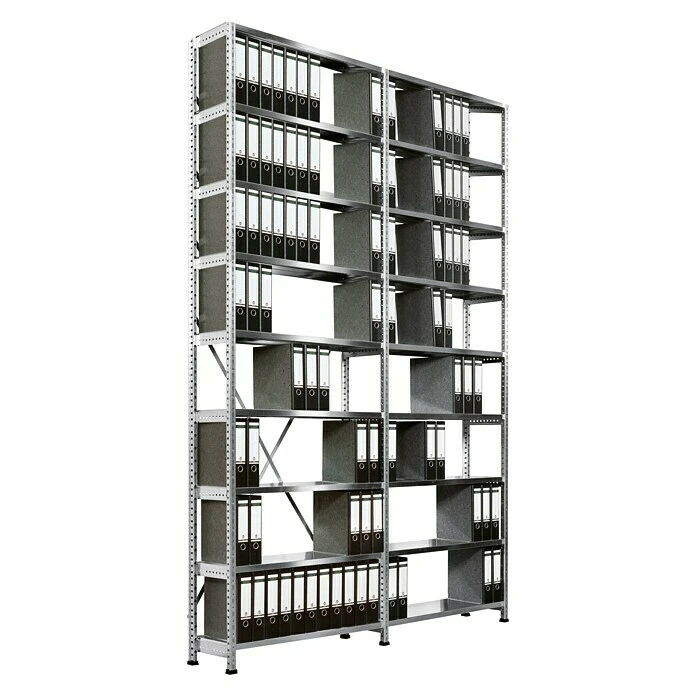 Scholz Aktenregal Anbauelement Länge: 1.010 Mm, Breite: 300 Mm, Höhe: 3.000 Mm, Traglast: 80 Kg/Boden, Anzahl Böden: 9 Stk. 5 Scholz Aktenregal Anbauelement Länge: 1.010 Mm, Breite: 300 Mm, Höhe: 3.000 Mm, Traglast: 80 Kg/Boden, Anzahl Böden: 9 Stk. – Bild 3