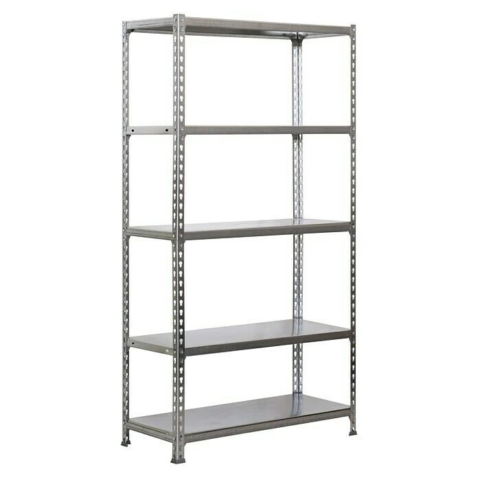 Simonrack Simonclick Metallregal Plus L X B X H: 50 X 100 X 200 Cm, Traglast: 180 Kg/Boden, Anzahl Böden: 5 Stk., Stecken, Grau 3 Simonrack Simonclick Metallregal Plus L X B X H: 50 X 100 X 200 Cm, Traglast: 180 Kg/Boden, Anzahl Böden: 5 Stk., Stecken, Grau