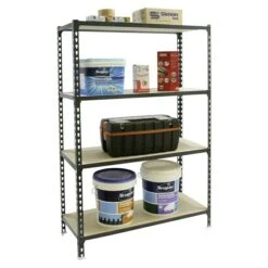 Simonrack Maderclick Metallregal Super Plus L X B X H: 50 X 110 X 150 Cm, Traglast: 150 Kg/Boden, Anzahl Böden: 4 Stk., Stecken, Anthrazitgrau -Heimwerkzeuge erkäufe 2024 12 5013