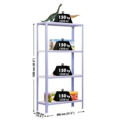 Simonrack Homeclick Metallregal Mini L X B X H: 40 X 80 X 160 Cm, Traglast: 150 Kg/Boden, Anzahl Böden: 4 Stk., Lila -Heimwerkzeuge erkäufe 2024 12 5019