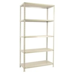 Simonrack Simonclassic Metallregal Advantage Plus L X B X H: 30 X 100 X 200 Cm, Traglast: 75 Kg/Boden, Anzahl Böden: 5 Stk., Schrauben, Weiß