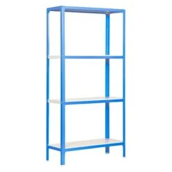 Simonrack Homeclick Metallregal Mini L X B X H: 40 X 80 X 160 Cm, Traglast: 150 Kg/Boden, Anzahl Böden: 4 Stk., Blau