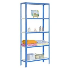 Simonrack Homeclick Metallregal Mini L X B X H: 40 X 80 X 180 Cm, Traglast: 150 Kg/Boden, Anzahl Böden: 5 Stk., Blau -Heimwerkzeuge erkäufe 2024 12 5117
