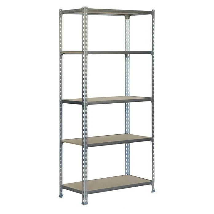 Simonrack Maderclick Metallregal Super Plus L X B X H: 50 X 110 X 200 Cm, Traglast: 150 Kg/Boden, Anzahl Böden: 5, Stecken, Silber 3 Simonrack Maderclick Metallregal Super Plus L X B X H: 50 X 110 X 200 Cm, Traglast: 150 Kg/Boden, Anzahl Böden: 5, Stecken, Silber