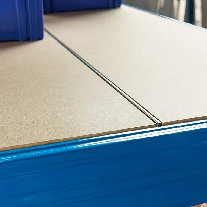 Regalux Metall-Schwerlastregal Mega L X B X H: 70 X 240 X 200 Cm, Traglast: 450 Kg/Boden, Anzahl Böden: 5 Stk., Stecken, Blau 4 Regalux Metall-Schwerlastregal Mega L X B X H: 70 X 240 X 200 Cm, Traglast: 450 Kg/Boden, Anzahl Böden: 5 Stk., Stecken, Blau – Bild 2