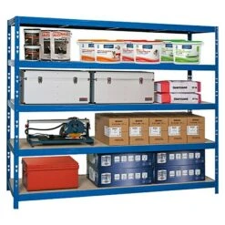 Regalux Metall-Schwerlastregal Mega L X B X H: 70 X 240 X 200 Cm, Traglast: 450 Kg/Boden, Anzahl Böden: 5 Stk., Stecken, Blau 11 Regalux Metall-Schwerlastregal Mega L X B X H: 70 X 240 X 200 Cm, Traglast: 450 Kg/Boden, Anzahl Böden: 5 Stk., Stecken, Blau -Heimwerkzeuge erkäufe 2024 12 5146