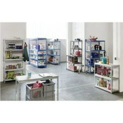 Regalux Metall-Schwerlastregal Mega L X B X H: 70 X 240 X 200 Cm, Traglast: 450 Kg/Boden, Anzahl Böden: 5 Stk., Stecken, Blau 13 Regalux Metall-Schwerlastregal Mega L X B X H: 70 X 240 X 200 Cm, Traglast: 450 Kg/Boden, Anzahl Böden: 5 Stk., Stecken, Blau -Heimwerkzeuge erkäufe 2024 12 5148