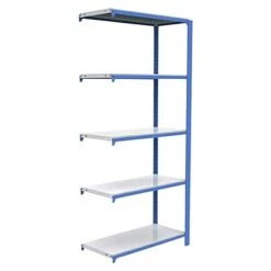 Simonrack Simonoffice Aktenregal Anbauelement L X B X H: 40 X 90 X 210 Cm, Traglast: 200 Kg/Boden, Anzahl Böden: 5, Blau