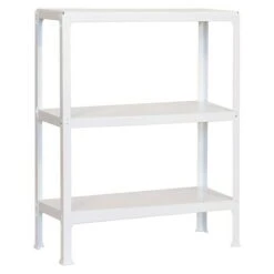 Simonrack Homeclick Metallregal Plus L X B X H: 30 X 100 X 90 Cm, Traglast: 150 Kg/Boden, Anzahl Böden: 3 Stk., Stecken, Weiß