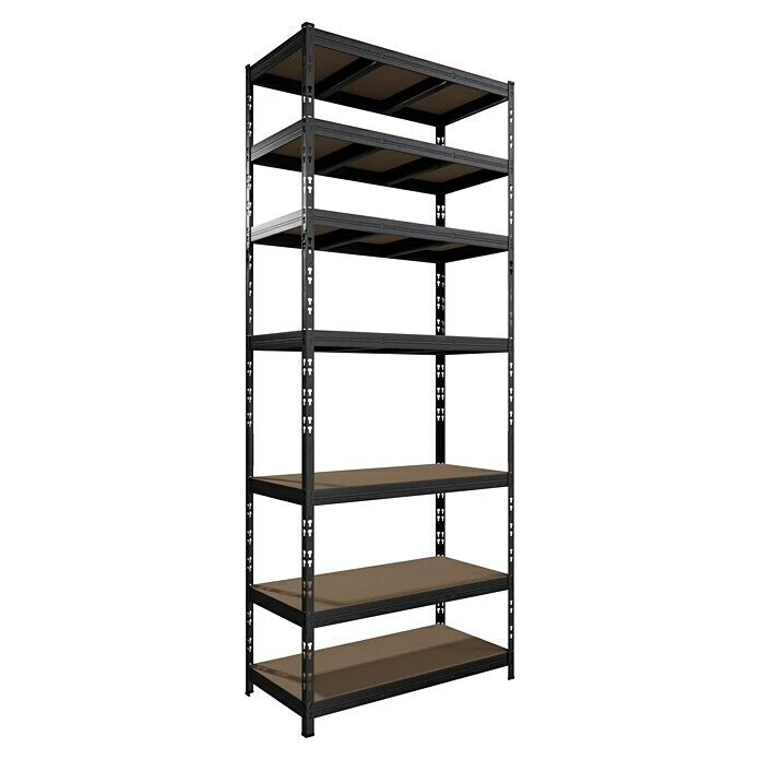 Metall-Schwerlastregal B X T X H: 90 X 45 Cm X 226 Cm, Traglast: 200 Kg/Boden, Anzahl Böden: 7 Stk., Stecken, Anthrazit 3 Metall-Schwerlastregal B X T X H: 90 X 45 Cm X 226 Cm, Traglast: 200 Kg/Boden, Anzahl Böden: 7 Stk., Stecken, Anthrazit