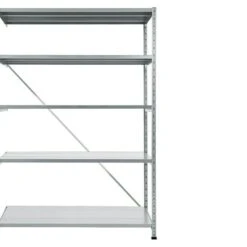 Scholz Metall-Lagerregal Anbauelement Länge: 600 Mm, Breite: 1.250 Mm, Höhe: 1.920 Mm, Traglast: 180 Kg/Boden, Anzahl Böden: 5 Stk.