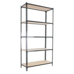 Simonrack Maderclick Metallregal Plus L X B X H: 40 X 100 X 200 Cm, Traglast: 150 Kg/Boden, Anzahl Böden: 5, Stecken, Anthrazitgrau