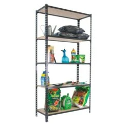 Simonrack Maderclick Metallregal Plus L X B X H: 40 X 100 X 200 Cm, Traglast: 150 Kg/Boden, Anzahl Böden: 5, Stecken, Anthrazitgrau -Heimwerkzeuge erkäufe 2024 12 5299