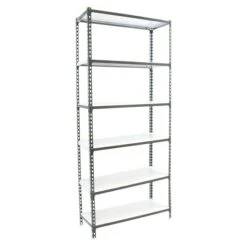 Simonrack Simonclick Metallregal L X B X H: 30 X 90 X 250 Cm, Traglast: 180 Kg/Boden, Anzahl Böden: 6 Stk., Stecken, Anthrazit/Weiß