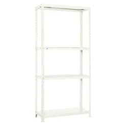 Simonrack Simonclick Metallregal L X B X H: 40 X 80 X 160 Cm, Traglast: 150 Kg/Boden, Anzahl Böden: 4 Stk., Stecken, Weiß