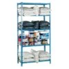 Simonrack Maderclick Metallregal Super Plus L X B X H: 50 X 110 X 200 Cm, Traglast: 150 Kg/Boden, Anzahl Böden: 5, Stecken, Blau