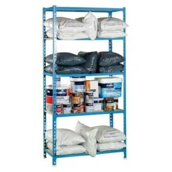 Simonrack Maderclick Metallregal Super Plus L X B X H: 50 X 110 X 200 Cm, Traglast: 150 Kg/Boden, Anzahl Böden: 5, Stecken, Blau