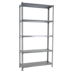 Simonrack Simonclick Metallregal Super Plus L X B X H: 40 X 110 X 200 Cm, Traglast: 180 Kg/Boden, Anzahl Böden: 5 Stk., Stecken, Grau