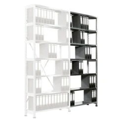 Scholz Aktenregal Anbauelement Länge: 810 Mm, Breite: 300 Mm, Höhe: 2.280 Mm, Traglast: 100 Kg/Boden, Anzahl Böden: 7 Stk. -Heimwerkzeuge erkäufe 2024 12 5375