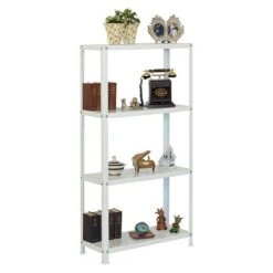 Simonrack Homeclassic Metallregal L X B X H: 30 X 80 X 160 Cm, Traglast: 100 Kg/Boden, Anzahl Böden: 4 Stk., Schrauben, Weiß -Heimwerkzeuge erkäufe 2024 12 5409