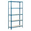 Simonrack Simonclick Metallregal Plus L X B X H: 50 X 100 X 200 Cm, Traglast: 180 Kg/Boden, Anzahl Böden: 5 Stk., Stecken, Blau/Weiß