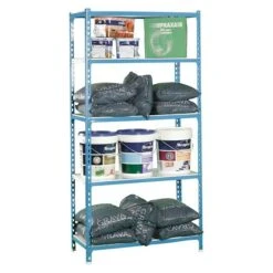 Simonrack Simonclick Metallregal Plus L X B X H: 50 X 100 X 200 Cm, Traglast: 180 Kg/Boden, Anzahl Böden: 5 Stk., Stecken, Blau/Weiß -Heimwerkzeuge erkäufe 2024 12 5450