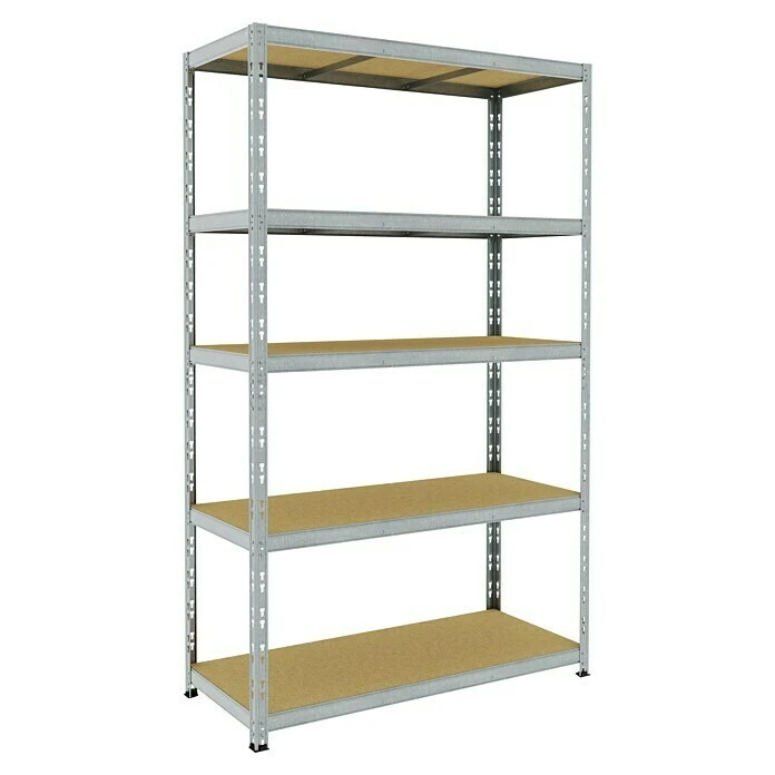 Metall-Schwerlastregal L X B X H: 50 X 120 X 200 Cm, Traglast: 250 Kg/Boden, Anzahl Böden: 5 Stk. 3 Metall-Schwerlastregal L X B X H: 50 X 120 X 200 Cm, Traglast: 250 Kg/Boden, Anzahl Böden: 5 Stk.