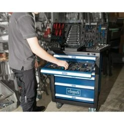 Scheppach Werkstattwagen TW 1000 L X B X H: 77 X 46 X 97 Cm, Stahl, Blau, 263 -tlg. -Heimwerkzeuge erkäufe 2024 12 5511